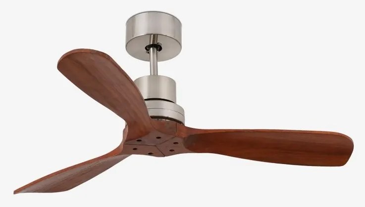 Ventilator de tavan cu telecomanda MINI LANTAU S nickel/lemn nuc