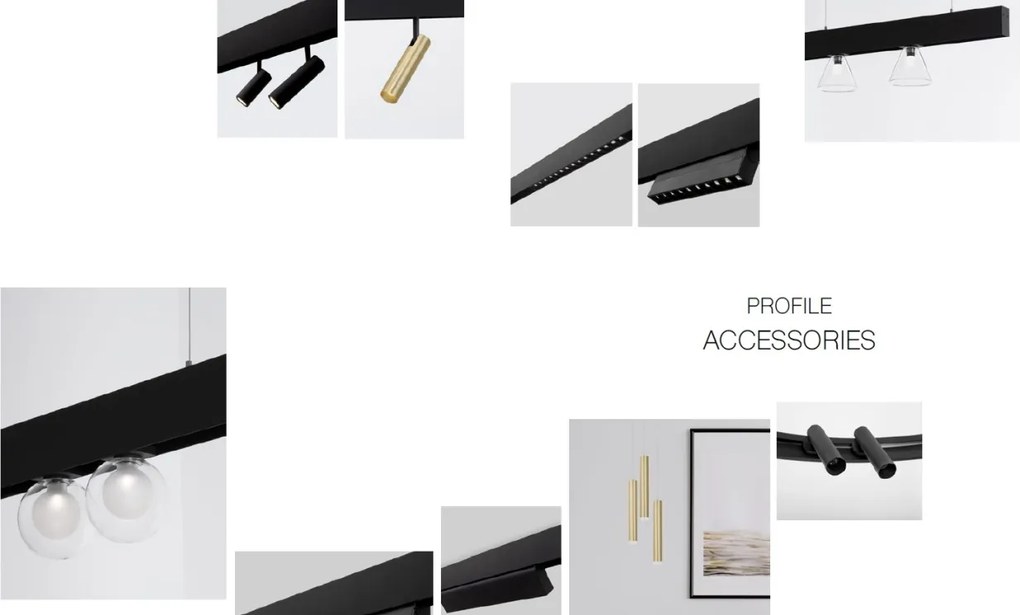 Accesoriu, Corp de iluminat pentru sina magnetica Buxton, Loop sau Sign, JAZZ 15 Watt negru