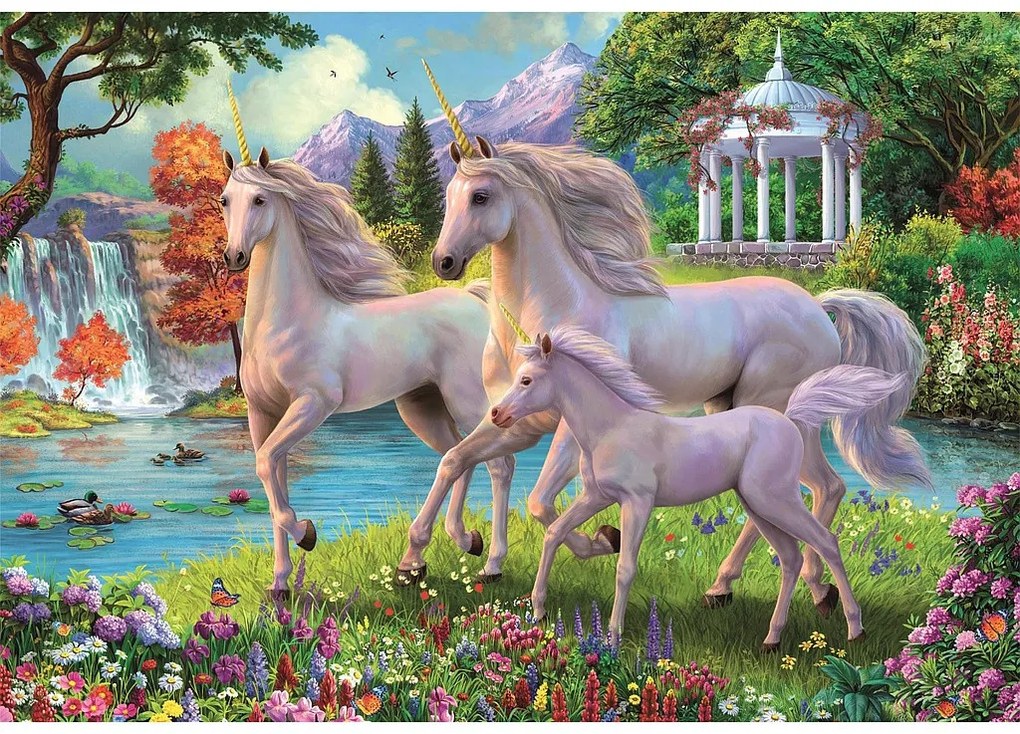 Unicorn Waterfall Puzzle Clementoni de 180 de piese