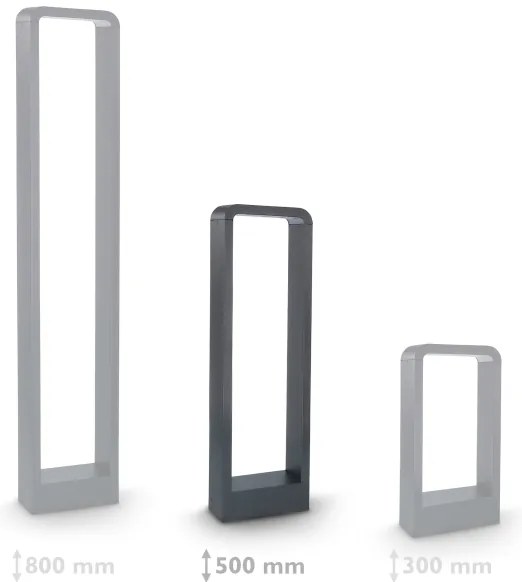 Lampă LED de exterior Brilagi BARI LED/7W/230V 3000/4000/6000K antracit IP54 50 cm