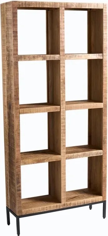 Raft deschis de perete sau separator camera IRON CRAFT 180x80cm Mango A-42377 VC