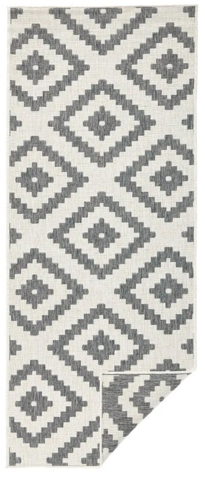 Covor pentru exterior NORTHRUGS Malta, 80 x 250 cm, gri