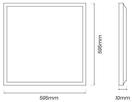 Panou LED/40W/230V 4000K 60x60 cm