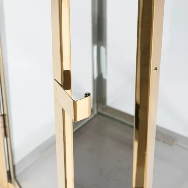 Felinar decorativ auriu, 38 cm