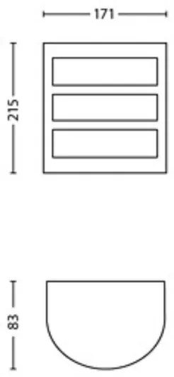 Aplică LED de exterior Philips PYTHON LED/3,8W/230V IP44