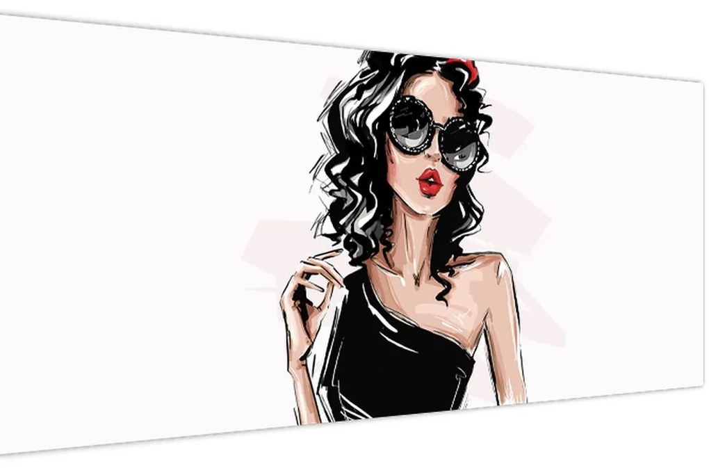 Tablou - Femeie de modă (120x50 cm)