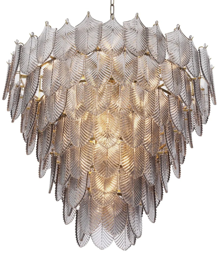 Candelabru elegant design LUX Verbier L, sticla fumurie 113900 HZ