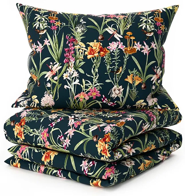 Lenjerie de pat din bumbac MYSTIC GARDEN verde inchis Dimensiune lenjerie de pat: 70 x 90 cm | 140 x 200 cm