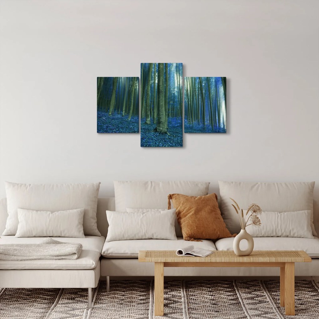 Tablou - Pădure albastră (90x60 cm)