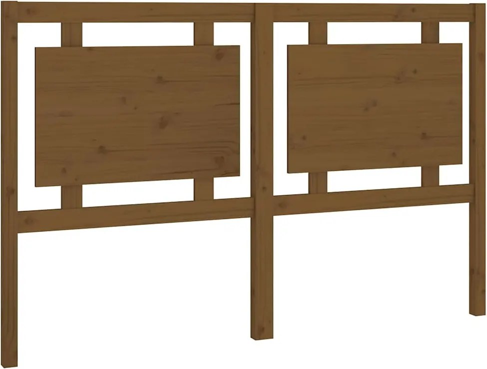 vidaXL Tăblie de pat, maro miere, 155,5x4x100 cm, lemn masiv de pin
