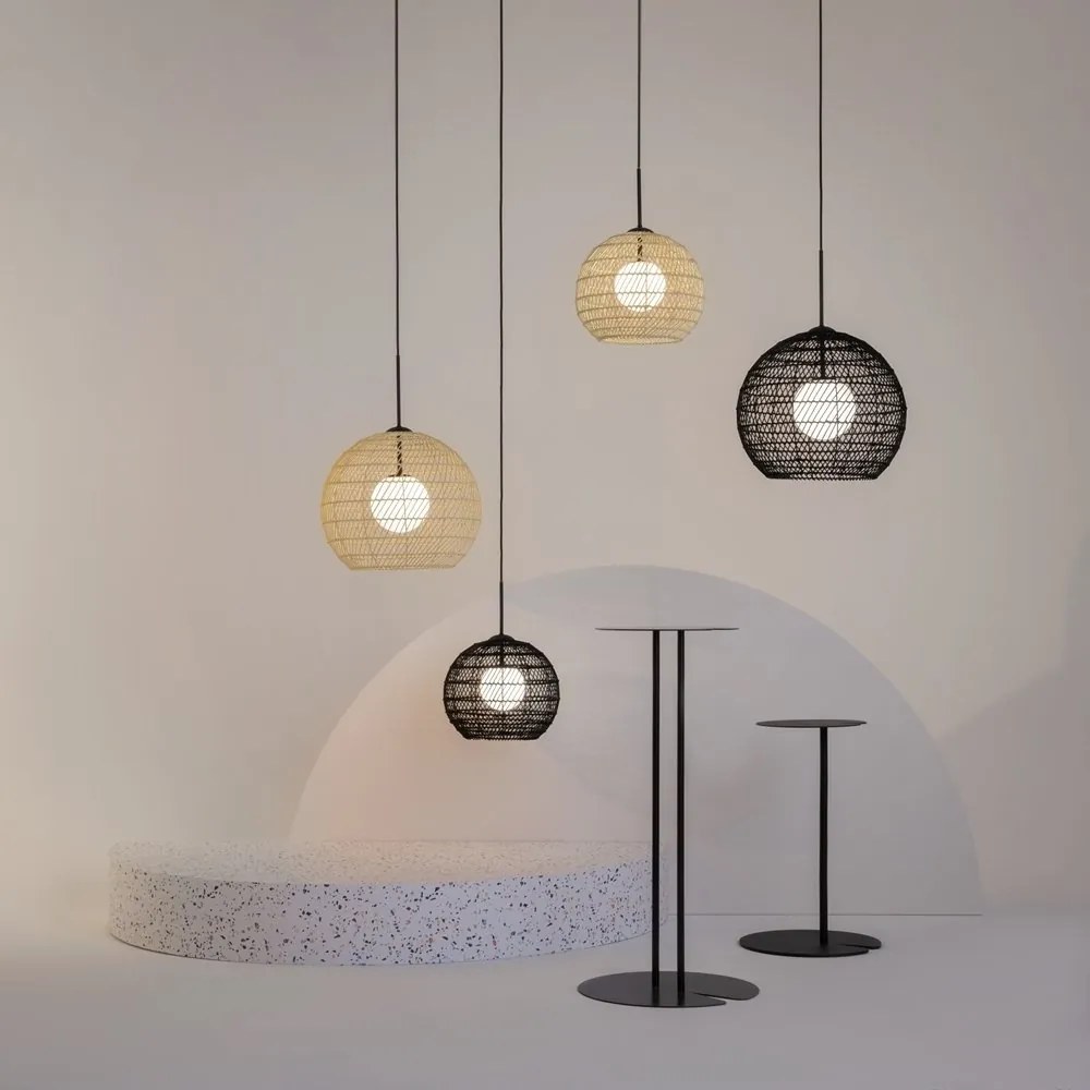 Lustra/Pendul design modern CANE 40cm bej