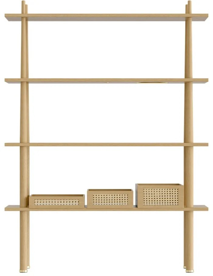 Sistem modular de rafturi în culoare naturală cu aspect de lemn de stejar 110x148 cm Stories – UMAGE