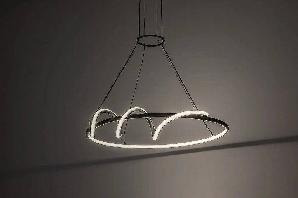 Lustra LED suspendata cu telecomanda Menazi