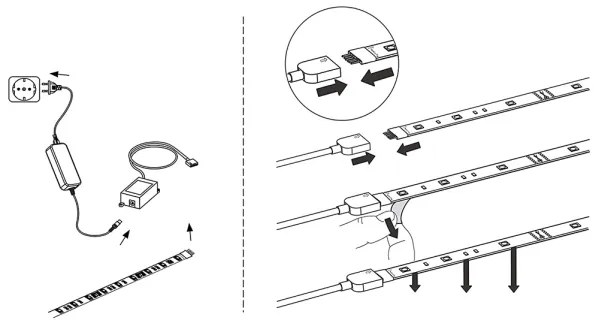 Bandă LED RGB Eglo 32741 3m STRIPE-C LED-RGB/11,4W/230V