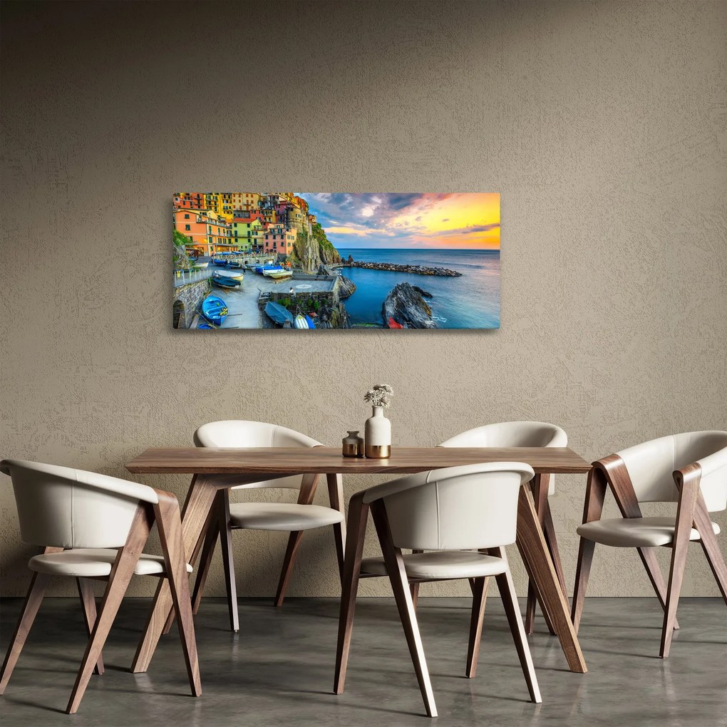 Tablou - Satul mediteranean (120x50 cm)