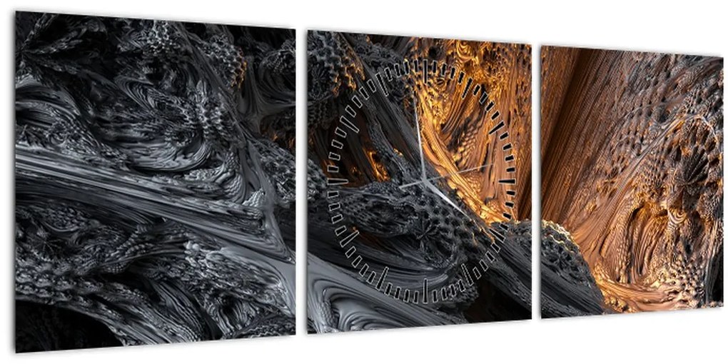 Tablou - Privire spre centru (cu ceas) (90x30 cm)