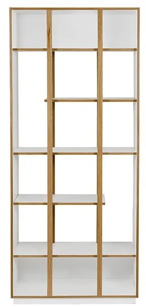 Bibliotecă cu structură din lemn de stejar Woodman Newbury