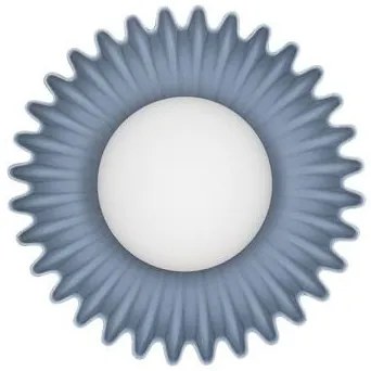 Aplica decorativa ceramica blue gri, sticla alb, PETEL