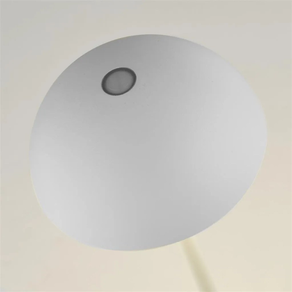 Lampa portabila pentru exterior cu iluminat LED pe baterii Portabello alb