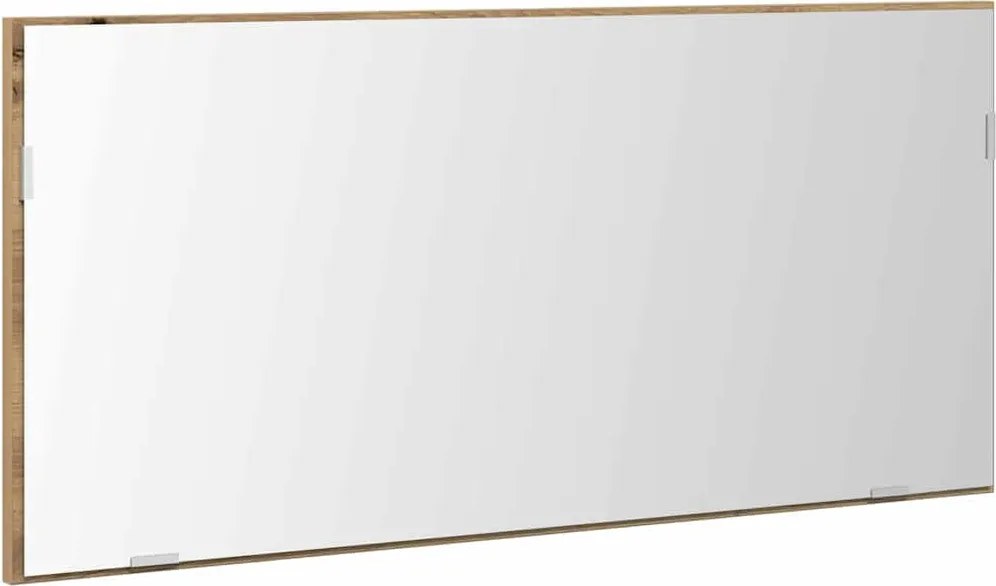 vidaXL Oglindă stejar artizanal 80 x 37 cm Sticlă și Lemn Ingineresc