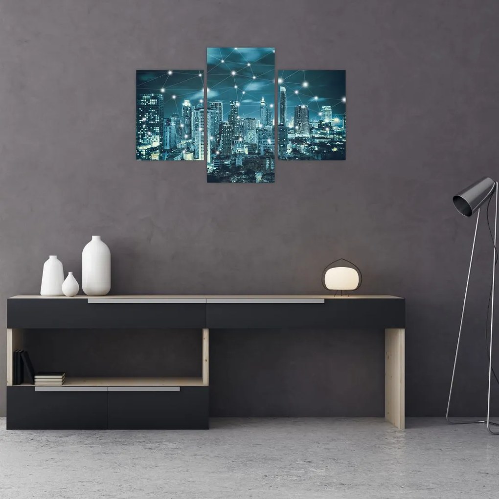 Tablou - Metropolă stălucitoare (90x60 cm)