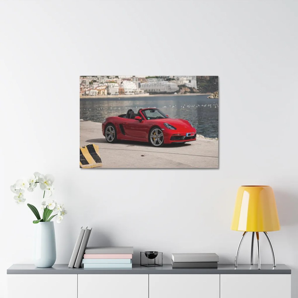 Tablou Canvas Red Porsche 60x40 cm