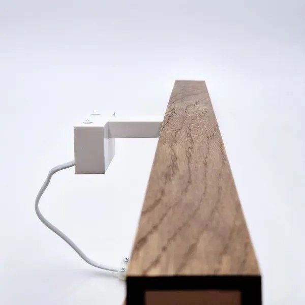 Aplică LED pentru oglindă Brilagi WOODY MIRROR LED/15W/230V IP44 stejar/alb