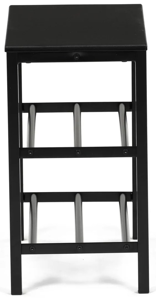 Botník 83168-42 BK, metal, negru