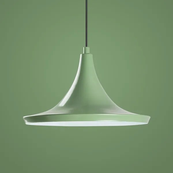 Lustră pe cablu TOM 1xE27/40W/230V verde