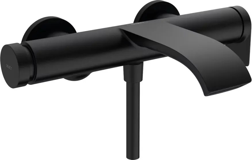 Baterie cada - dus Hansgrohe Vivenis negru mat monocomanda