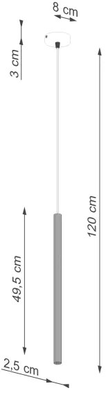 Lustră pe cablu Sollux SL.1339 ARCHE 1xG9/8W/230V auriu