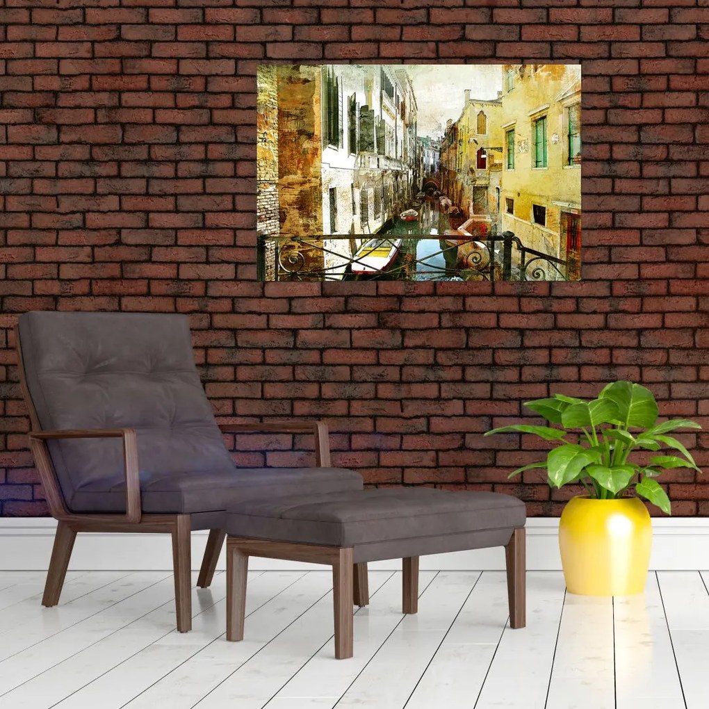 Tablou - Strada din Veneția (90x60 cm)