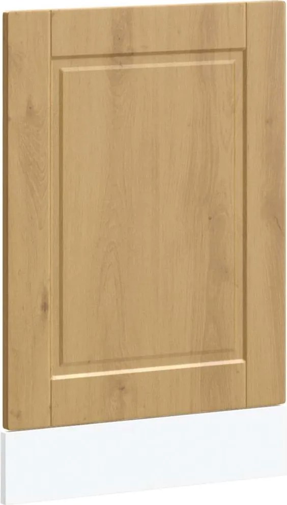 vidaXL Panou pentru mașină spălat vase Stejar Artisan Lemn prelucrat