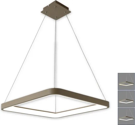 BRILAGI - lustră LED dimabilă suspendată pe cablu FALCON SLIM LED/50W/230V 50x50 cm bej + telecomandă