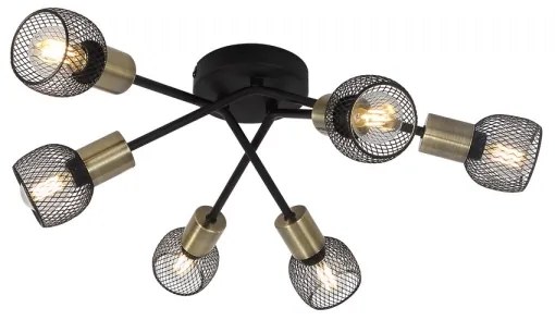 Lustră aplicată Globo 54028-6S FIASTRA 6xE14/40W/230V