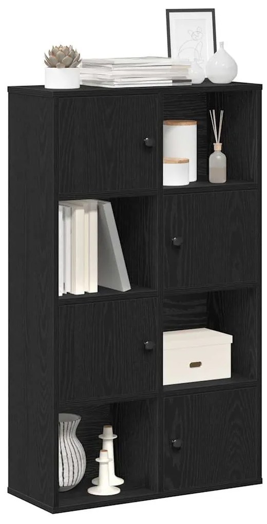 vidaXL Bibliotecă Stejar negru 60x24x101,5 cm Lemn prelucrat