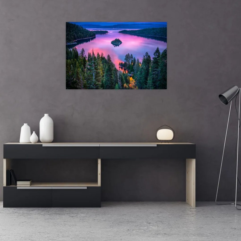 Tablou - Lacul Tahoe, Sierra Nevada, California, SUA (90x60 cm)