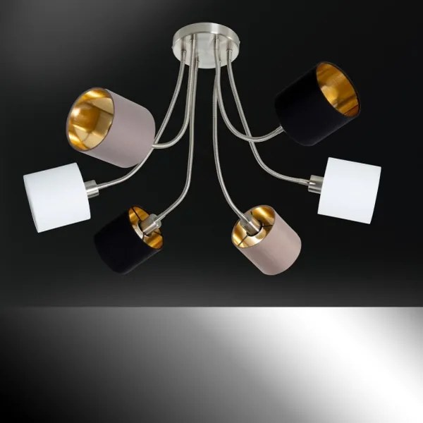 Lustră pe tijă CHARME 6xE14/40W/230V Wofi 9609.06.10.9000