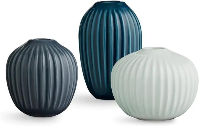 Set 3 vaze din gresie ceramică Kähler Design Hammershoi Miniature Cold Palette