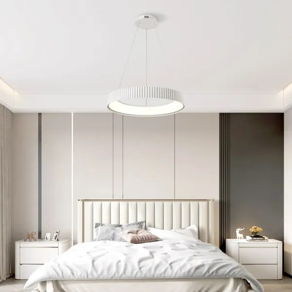 Brilagi - Lustră LED reglabilă FALCON MODERN LED/54W/230V Ø 60 cm albă + telecomandă