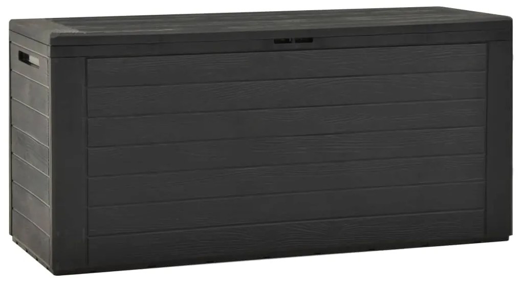 Lada de depozitare pentru gradina, antracit, 116 x 44 x 55 cm Antracit, 116 x 44 x 55 cm, 280 l