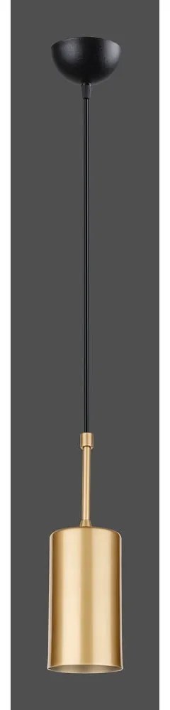 Lustră Squid Lighting Geo, înălțime 124 cm, auriu