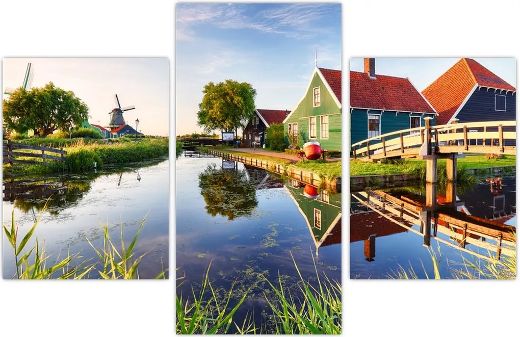 Tablou cu mori din Olanda (90x60 cm)
