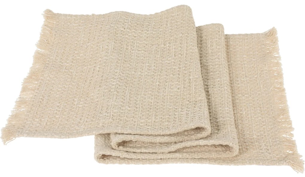 Traversa de masa in culoare naturala, 150 x 40 cm