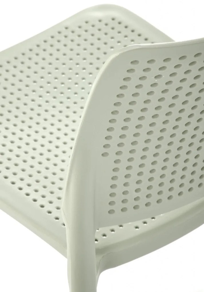 Set masa rotunda Lopez + 4 scaune din plastic K514 menta