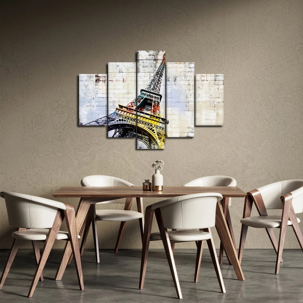 Tablou - Arta digitală a Turnului Eiffel (150x105 cm)