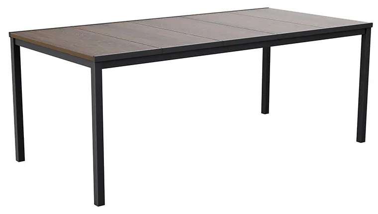 Porto 200 masă de grădină din plastic nuc