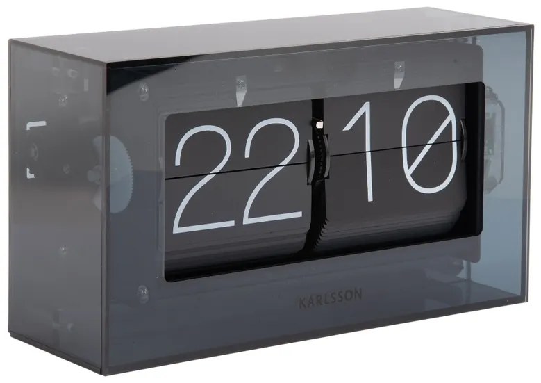 Karlsson 5976BK Ceas de perete/masă rabatabil,negru, 21 cm