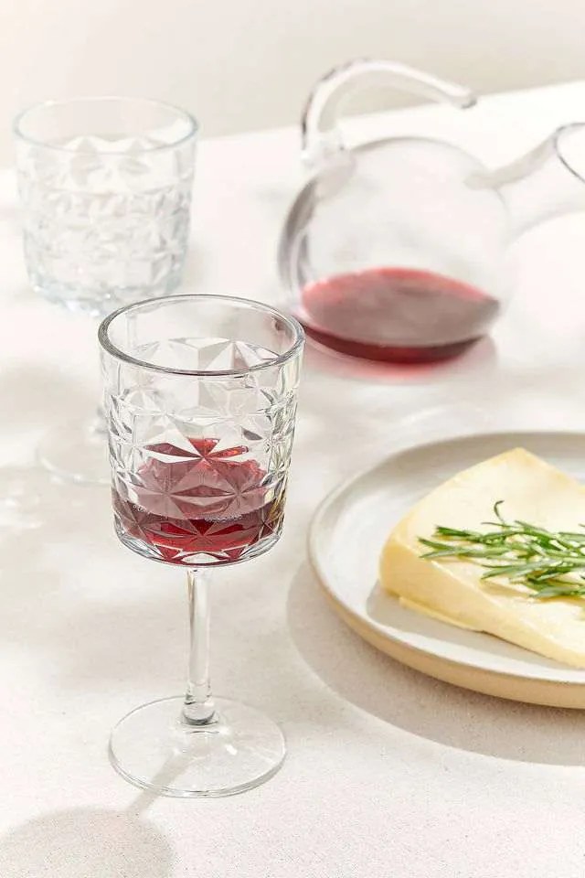 Set pahare vin (4 buc) sticlă 8,6 x 8,6 x 20,5 cm Transparent P14A