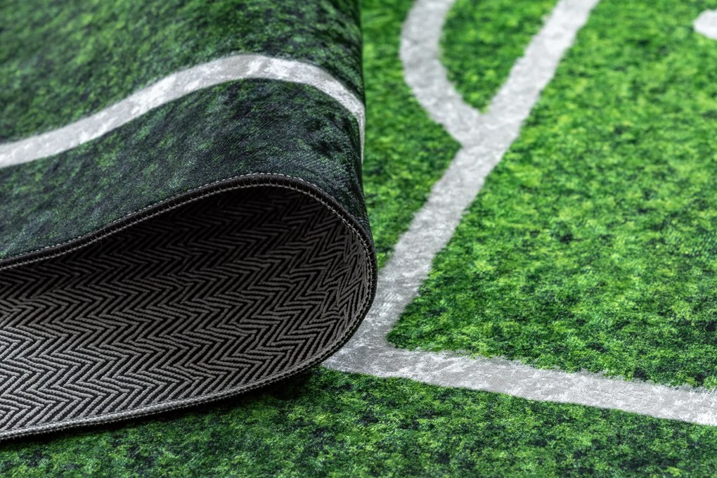 BAMBINO 58690 covor lavabil Teren, fotbal pentru copii anti-alunecare - verde